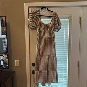 Gingham Checkered Dress